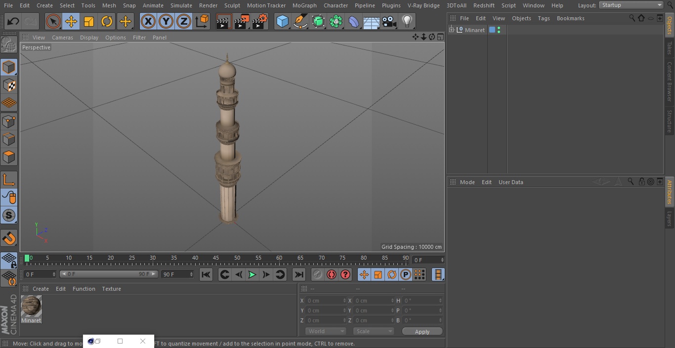 Minaret 3D model