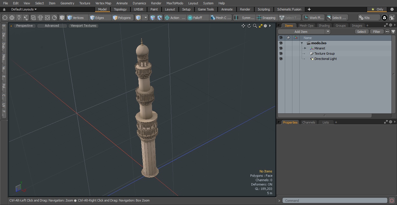 Minaret 3D model