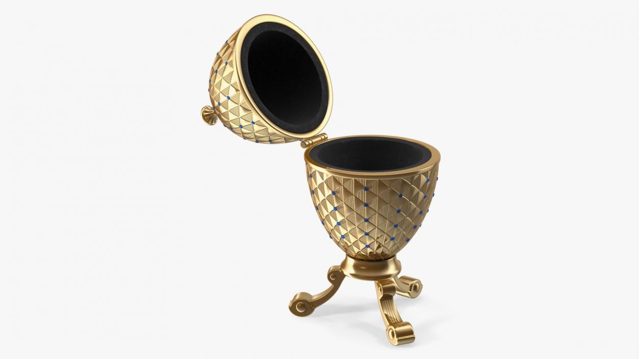 3D Faberge Golden Egg Open model