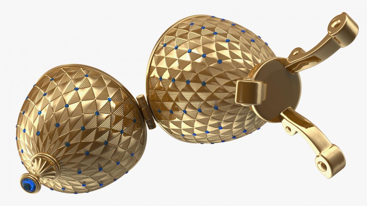 3D Faberge Golden Egg Open model