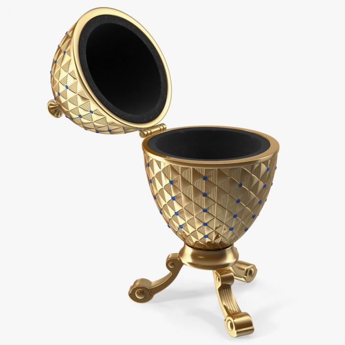 3D Faberge Golden Egg Open model