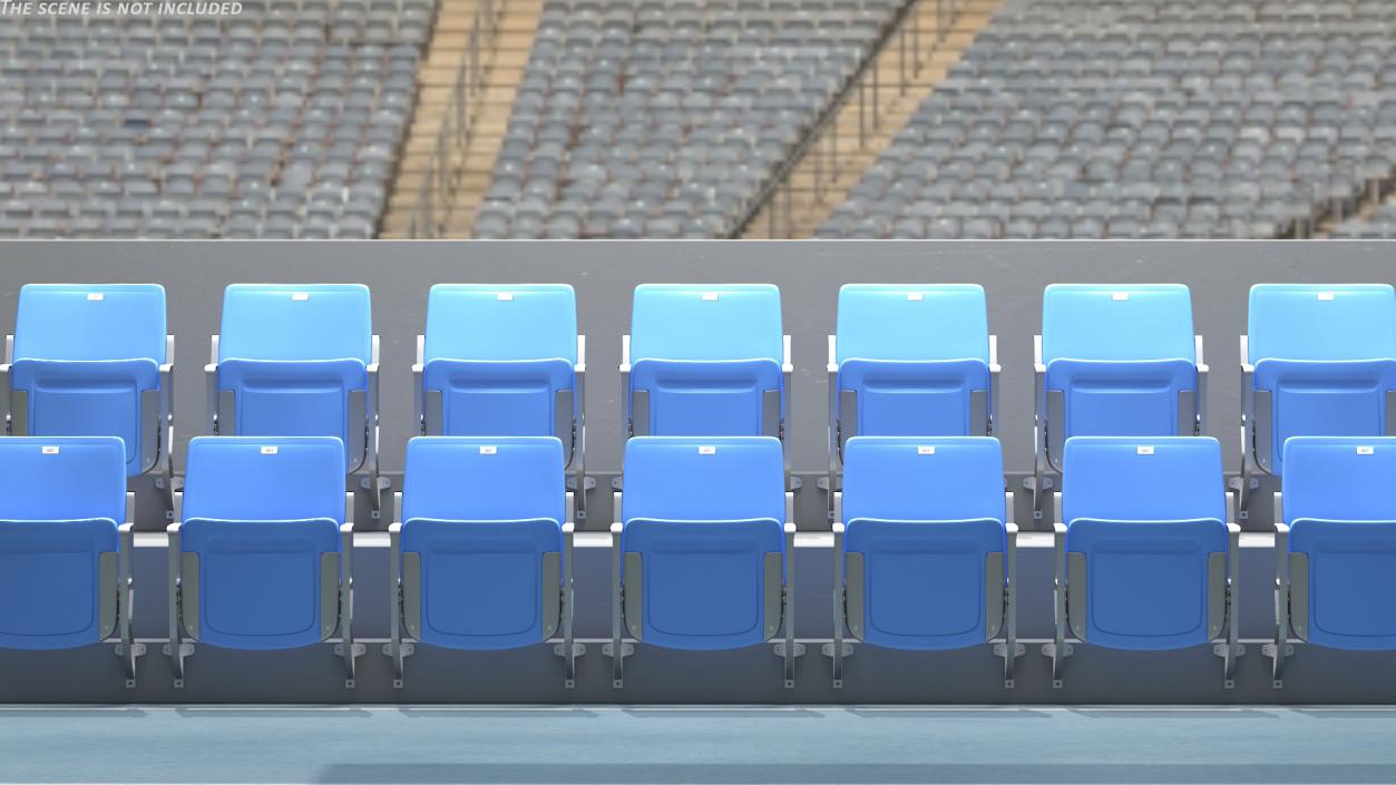 3D Plastic Stadium Seat Wall Mount