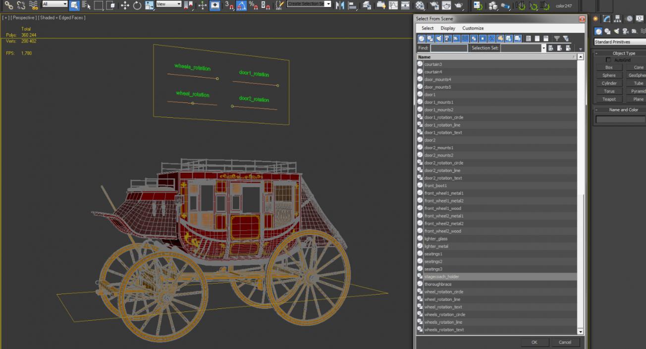 3D model Concord Stagecoach Rigged