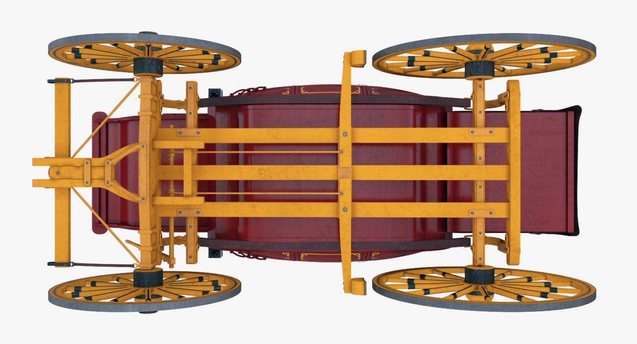 3D model Concord Stagecoach Rigged