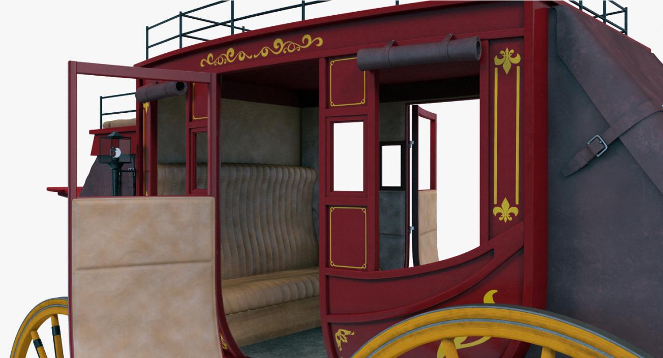 3D model Concord Stagecoach Rigged