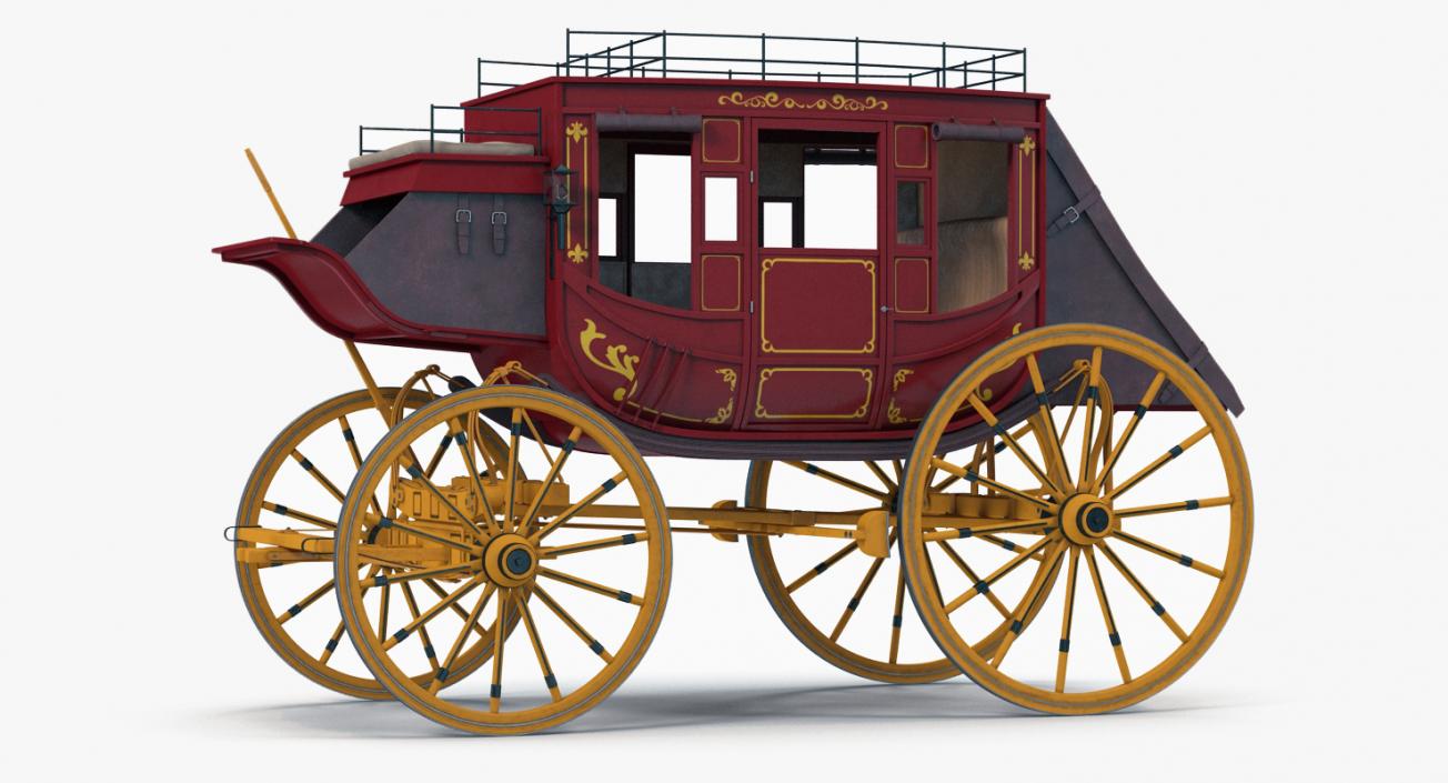 3D model Concord Stagecoach Rigged