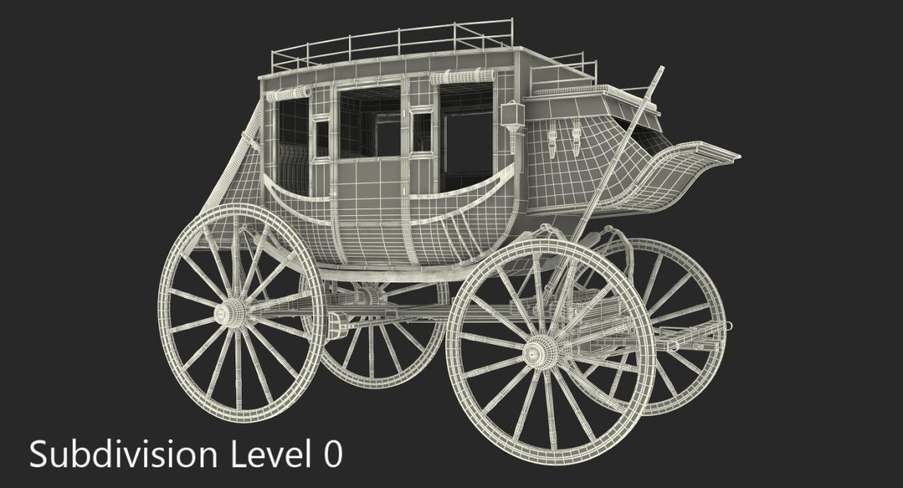 3D model Concord Stagecoach Rigged