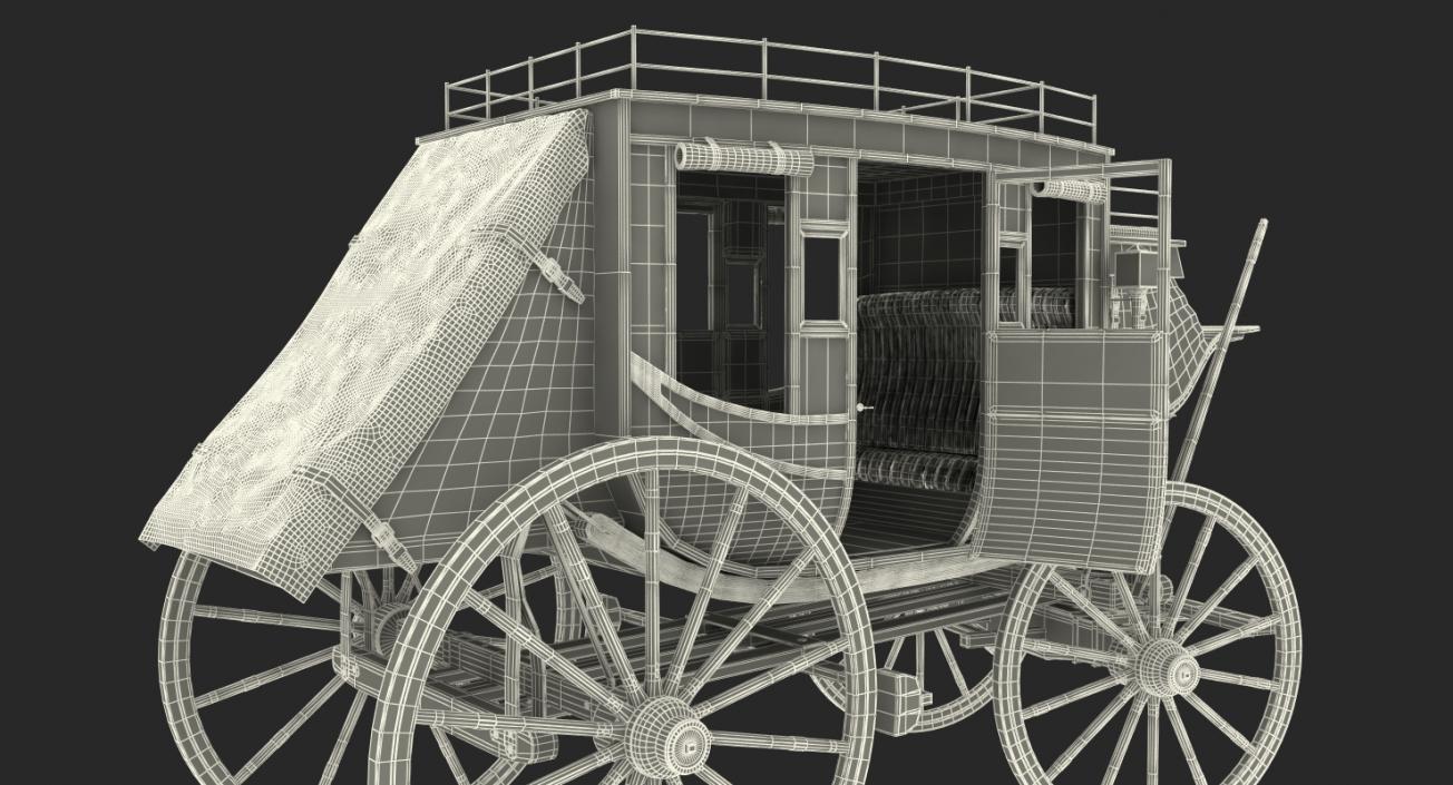 3D model Concord Stagecoach Rigged