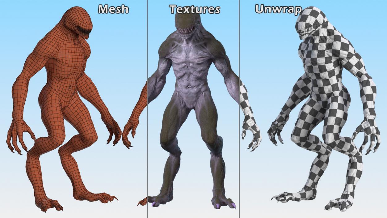 3D model Monster Beast Rigged