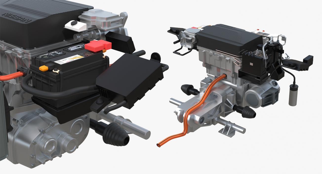 3D Nissan Leaf Engine model