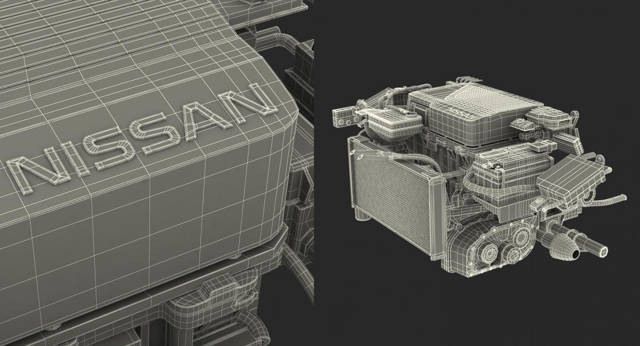 3D Nissan Leaf Engine model