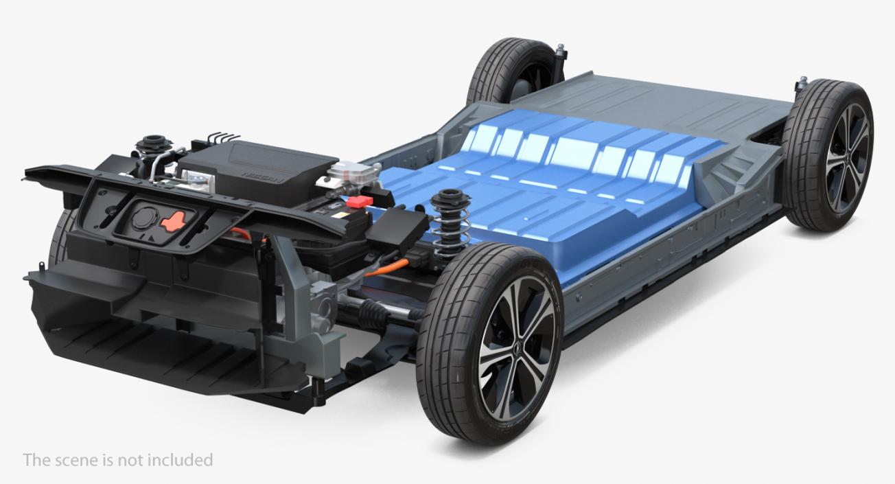 3D Nissan Leaf Engine model