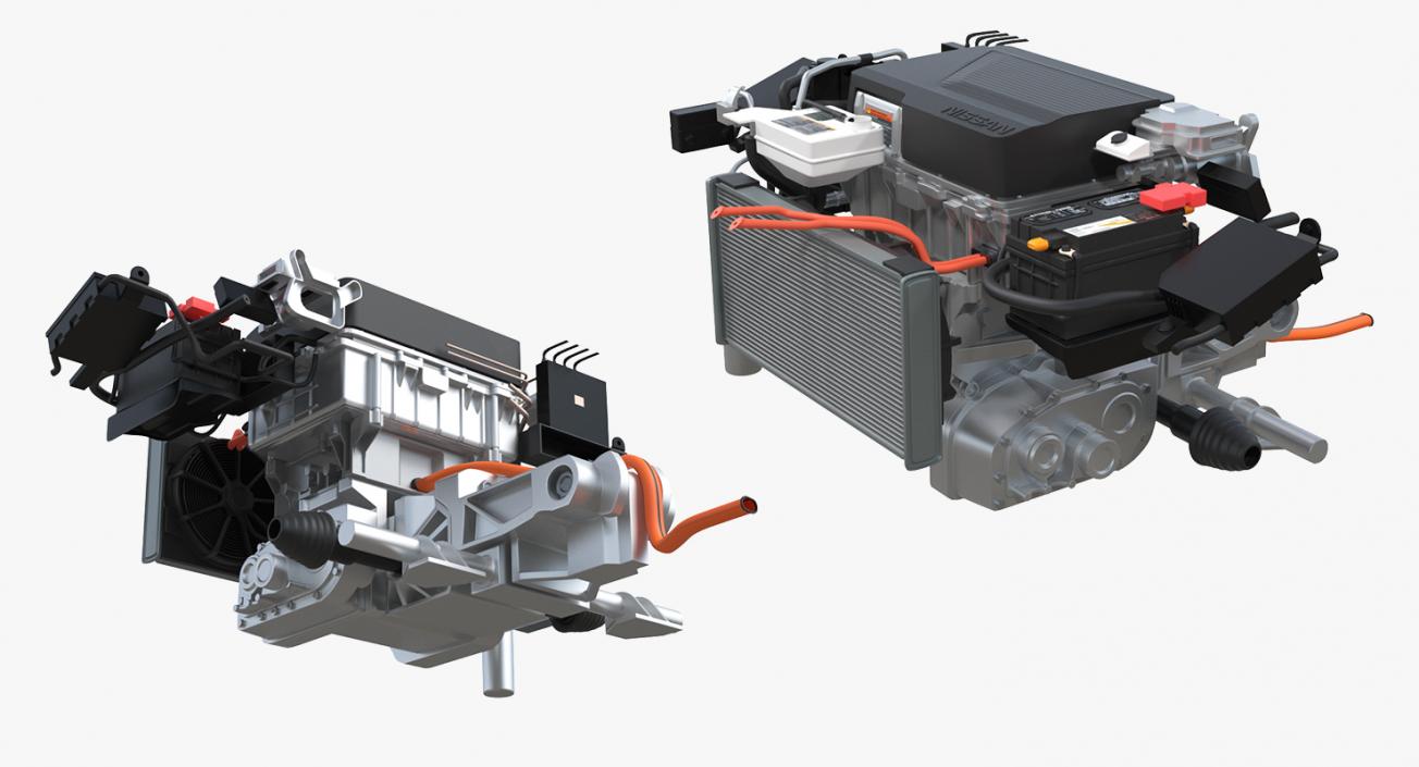 3D Nissan Leaf Engine model