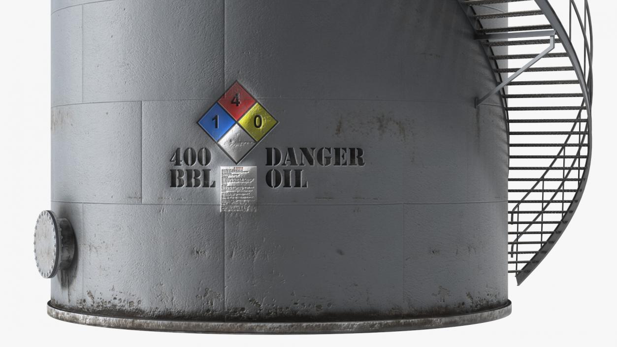 Crude Oil Storage Tank 3D