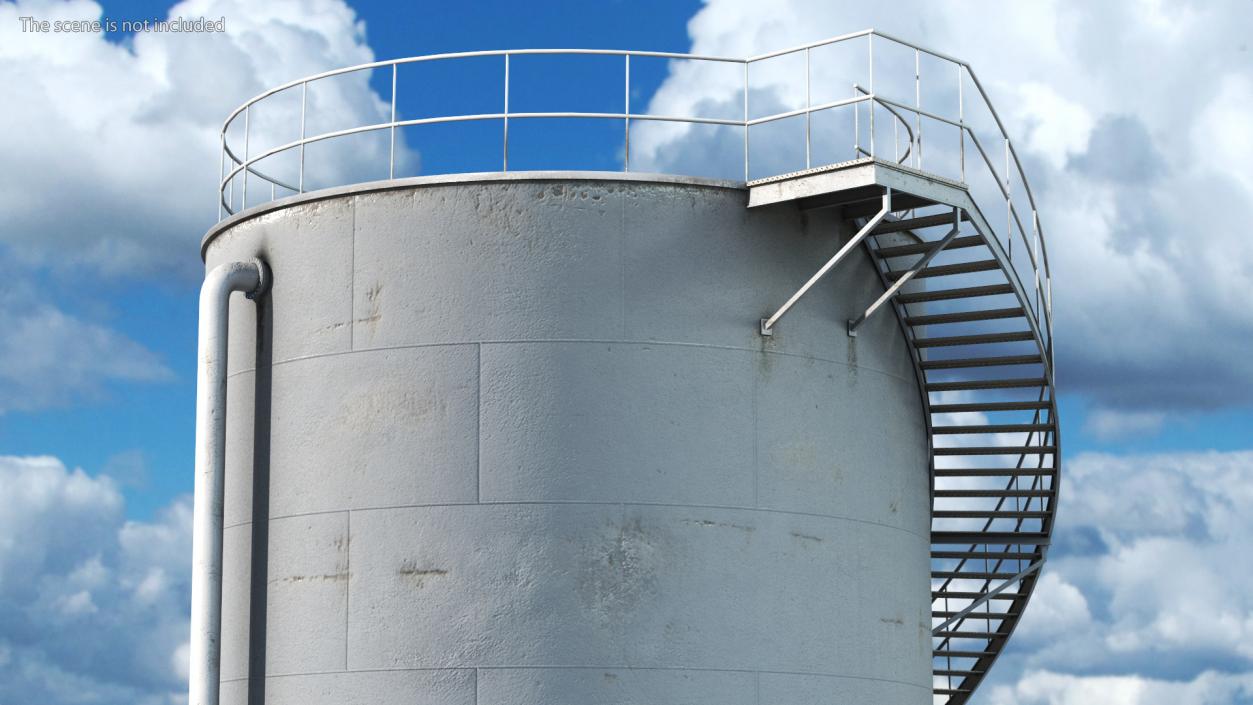 Crude Oil Storage Tank 3D