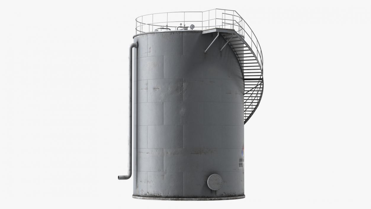 Crude Oil Storage Tank 3D