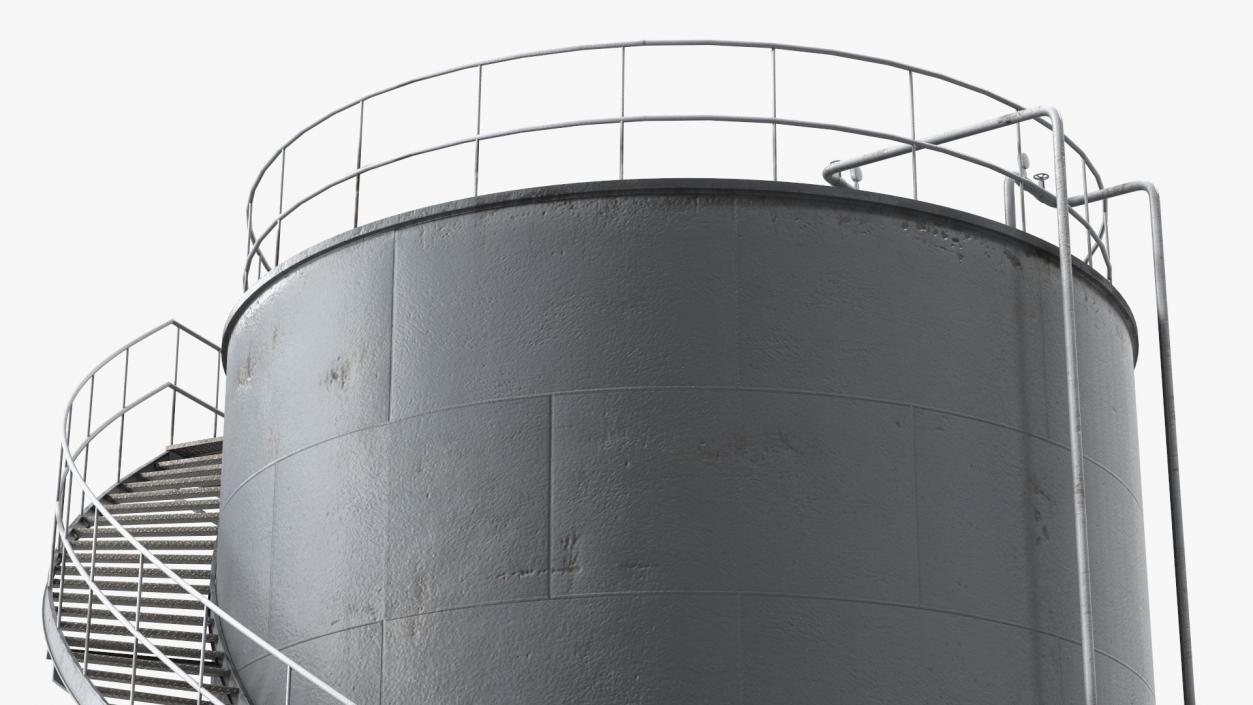 Crude Oil Storage Tank 3D