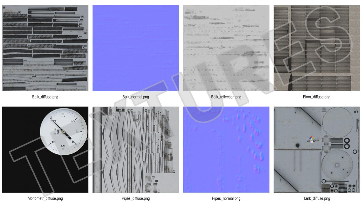 Crude Oil Storage Tank 3D