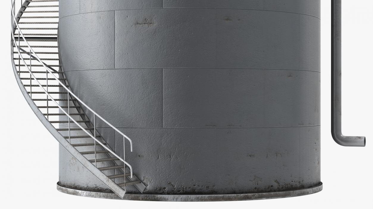 Crude Oil Storage Tank 3D