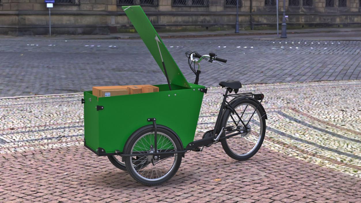 Cargo Bike Rigged 3D