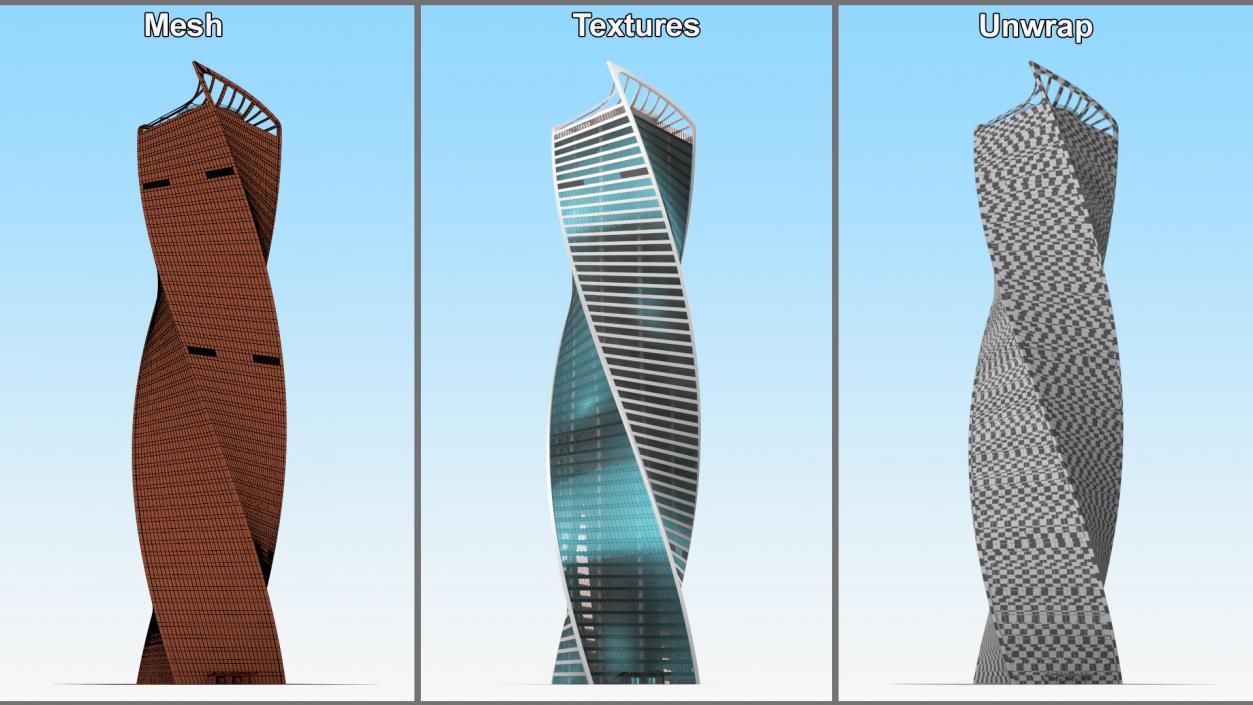 Moscow City Evolution Tower 3D