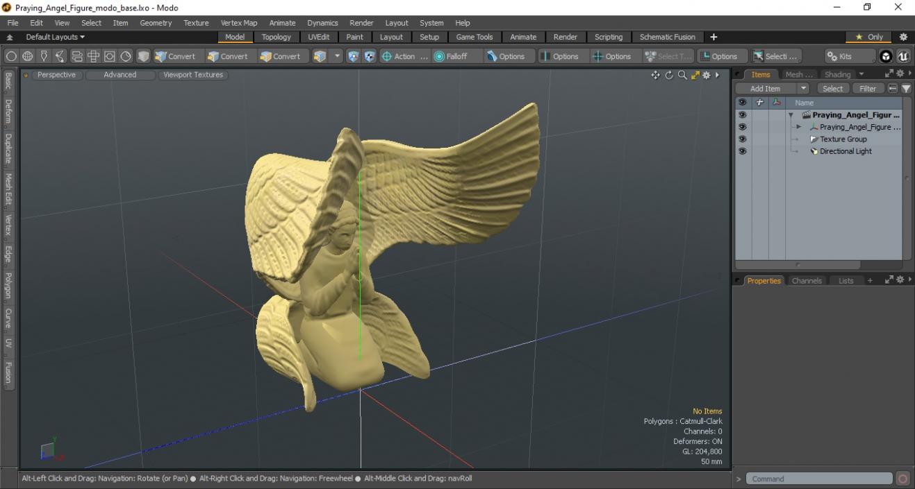 3D model Praying Angel Figure