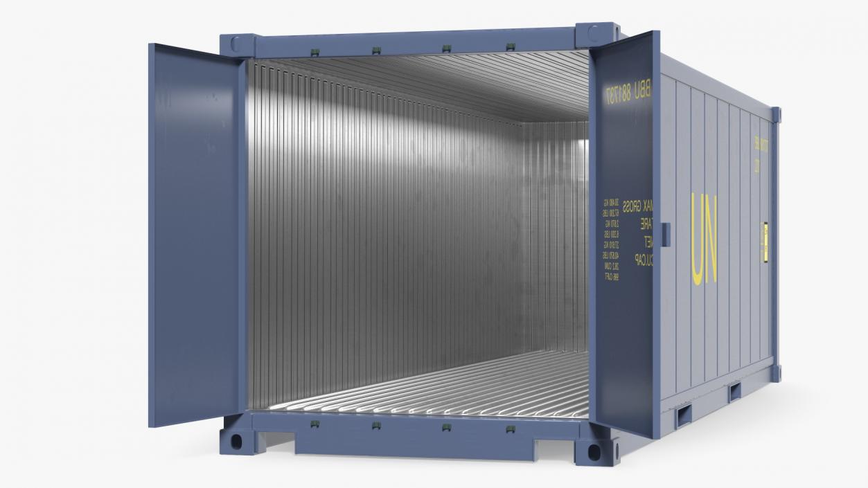 3D Refrigerated Shipping Container