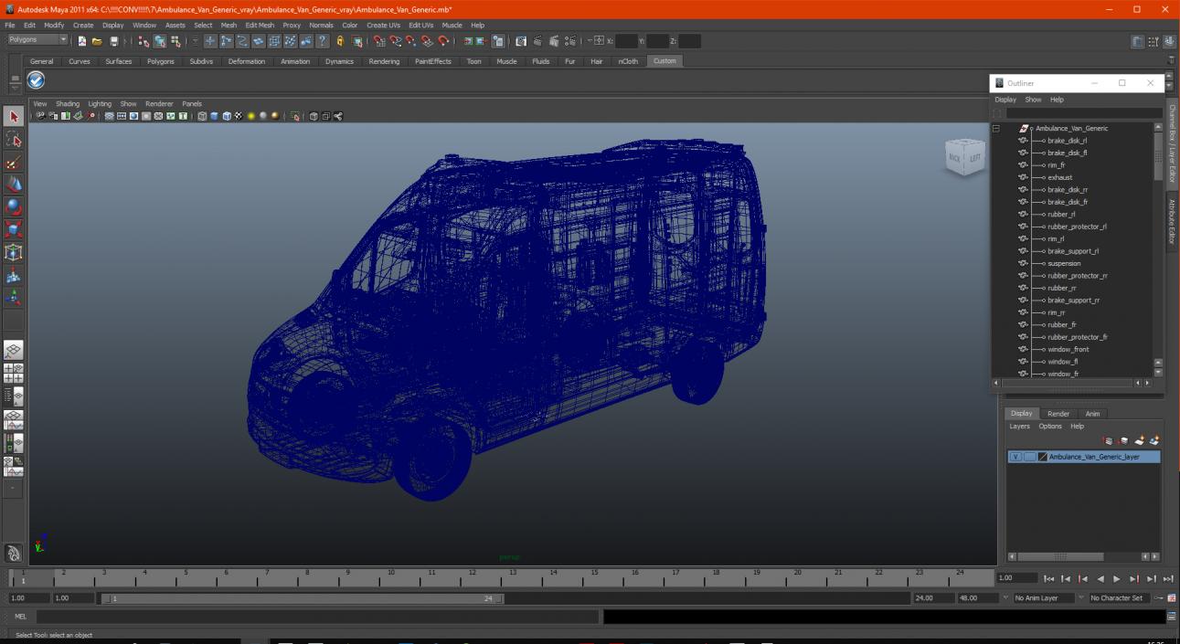 3D Ambulance Van model