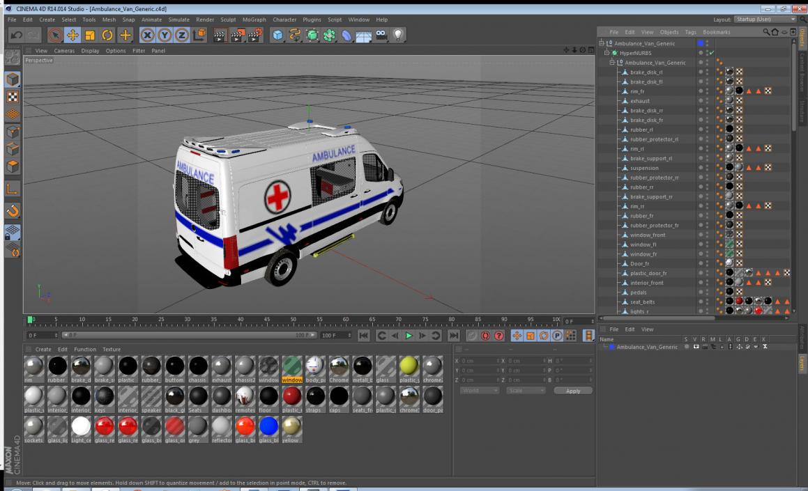 3D Ambulance Van model