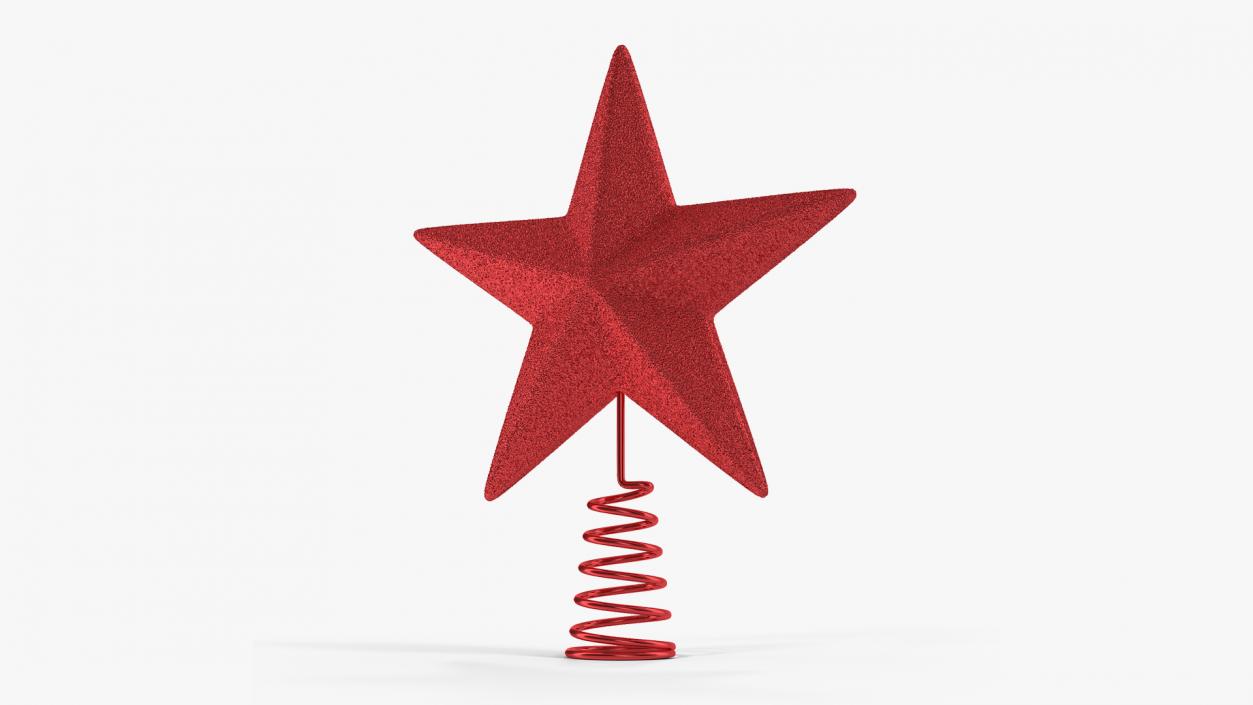 Red Star Tree Topper Holder 3D