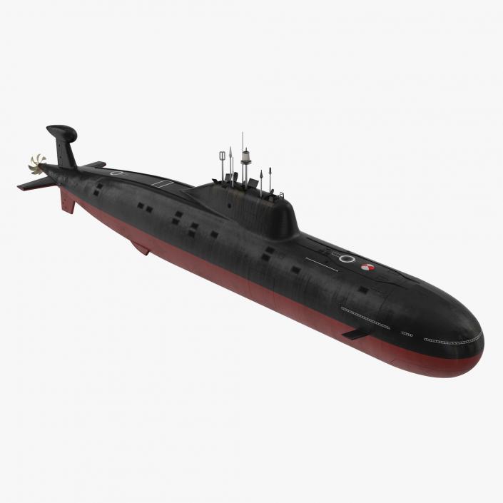 Nuclear Powered Attack Submarine Akula Class 3D model