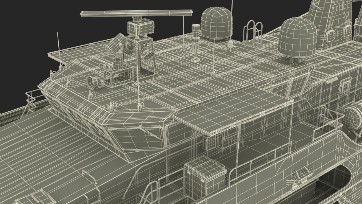 TTS Scarborough CG42 Coast Guard Rigged 3D model