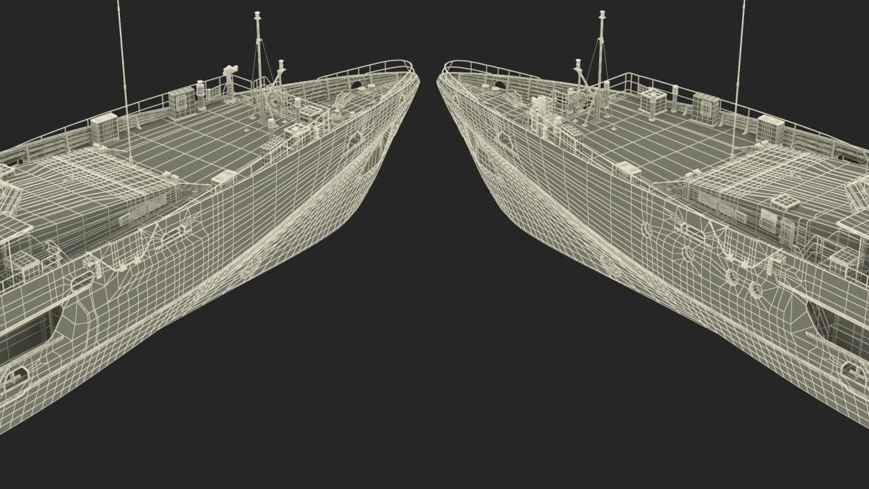 TTS Scarborough CG42 Coast Guard Rigged 3D model