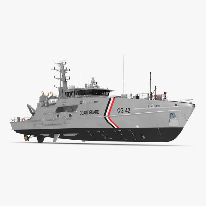 TTS Scarborough CG42 Coast Guard Rigged 3D model