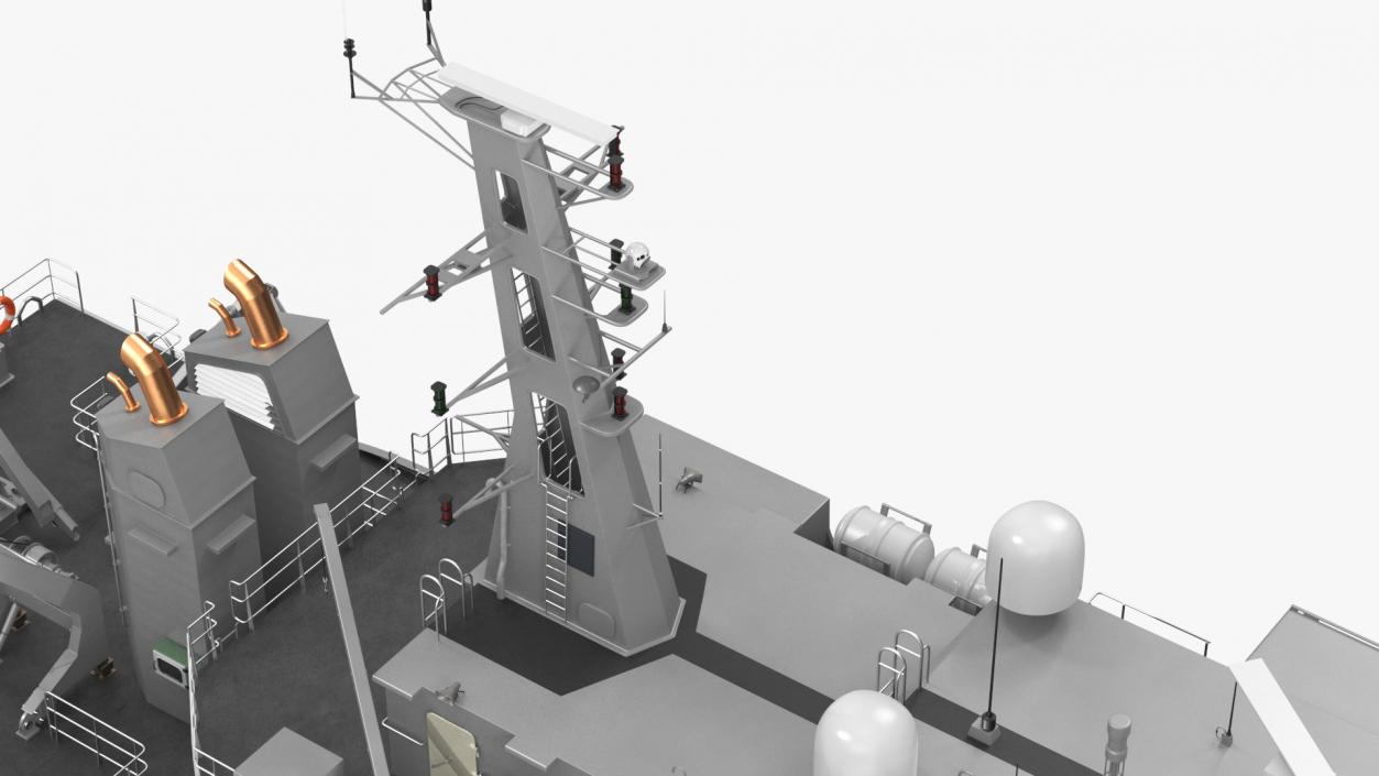 TTS Scarborough CG42 Coast Guard Rigged 3D model