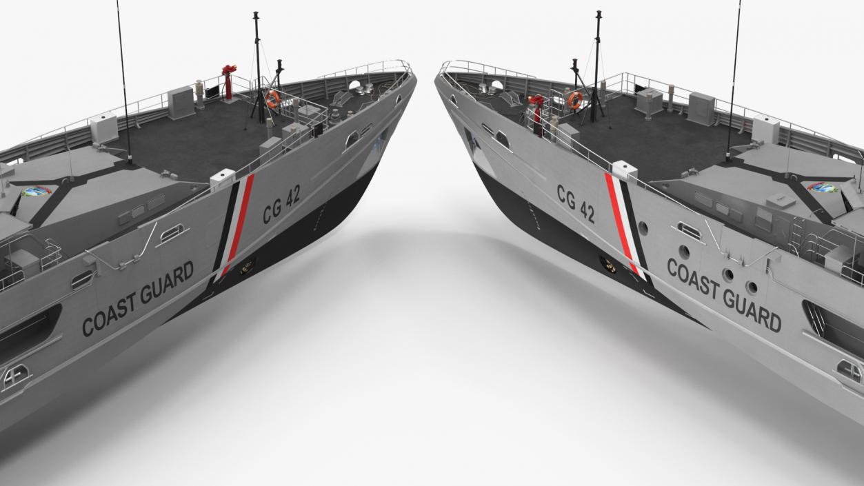 TTS Scarborough CG42 Coast Guard Rigged 3D model