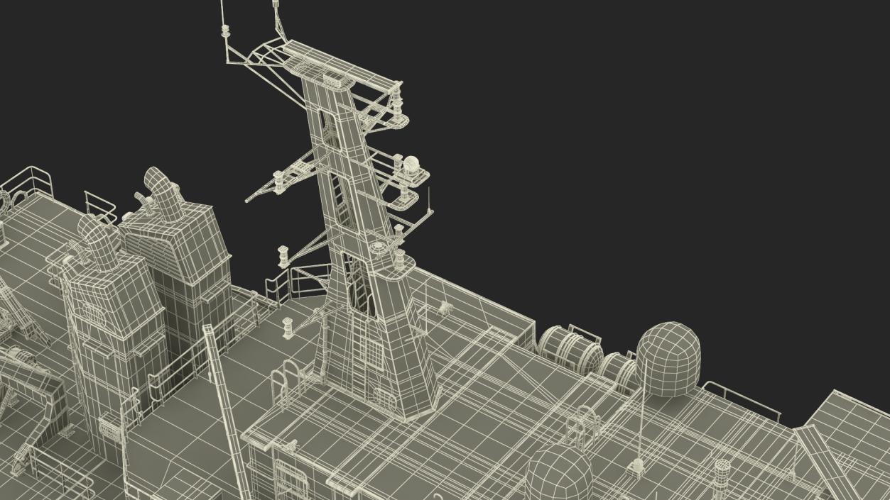 TTS Scarborough CG42 Coast Guard Rigged 3D model