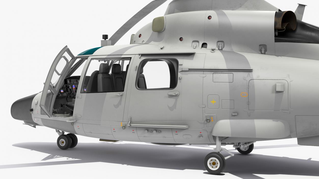 Harbin Z-9 Haitun Rigged 3D model