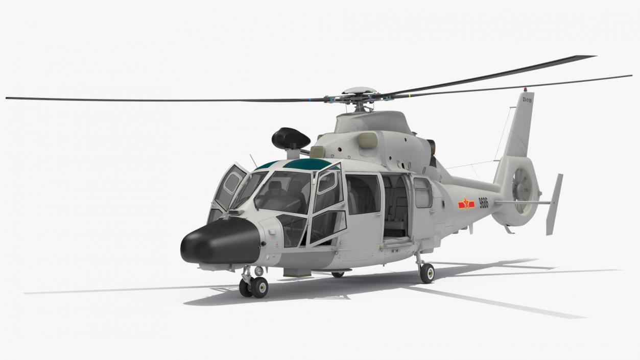 Harbin Z-9 Haitun Rigged 3D model