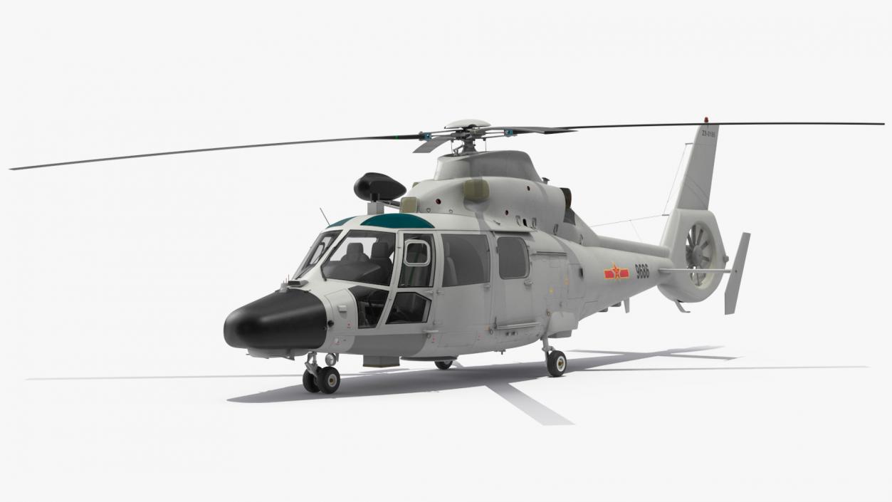 Harbin Z-9 Haitun Rigged 3D model