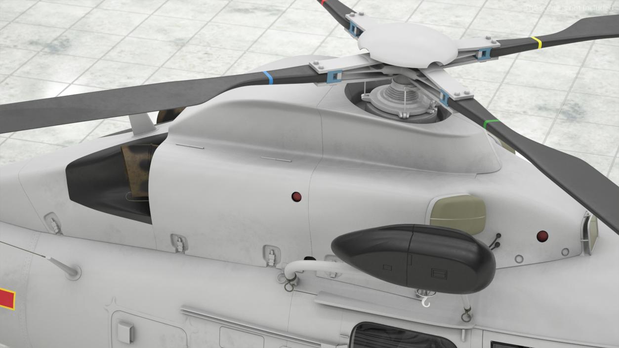 Harbin Z-9 Haitun Rigged 3D model