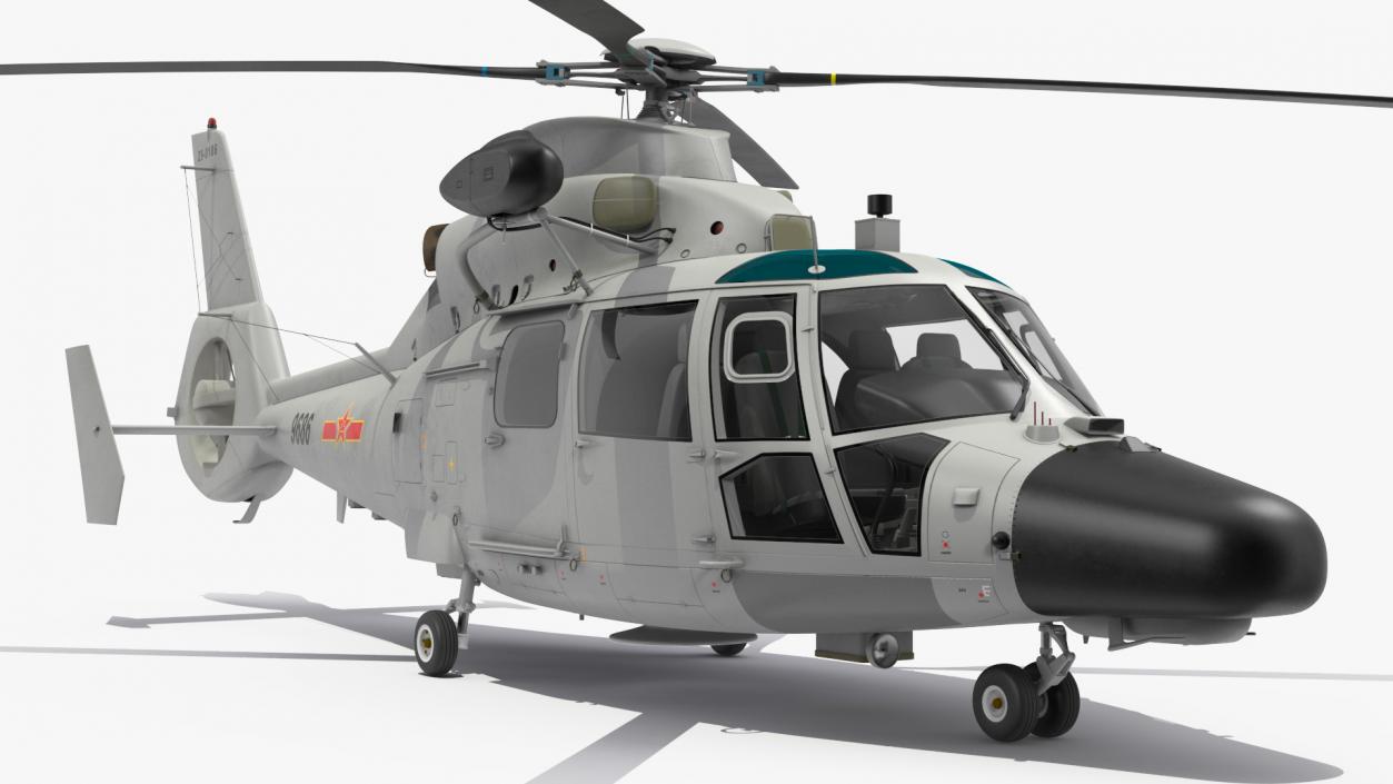 Harbin Z-9 Haitun Rigged 3D model