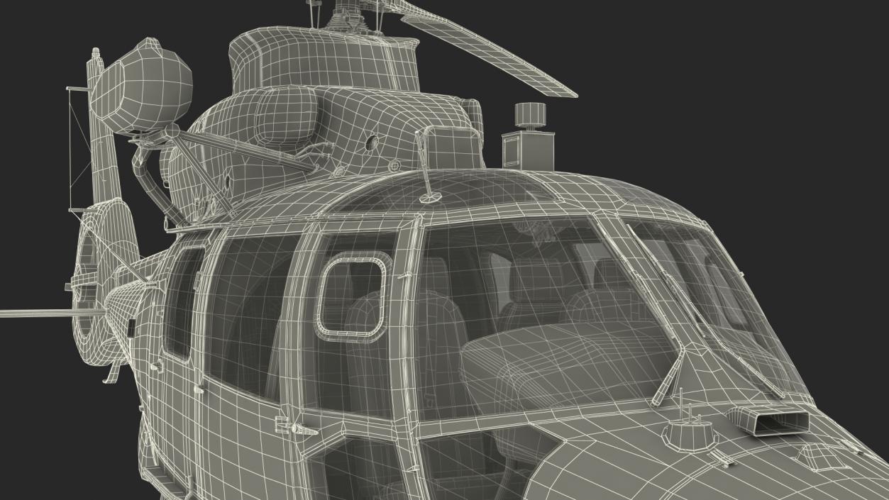 Harbin Z-9 Haitun Rigged 3D model