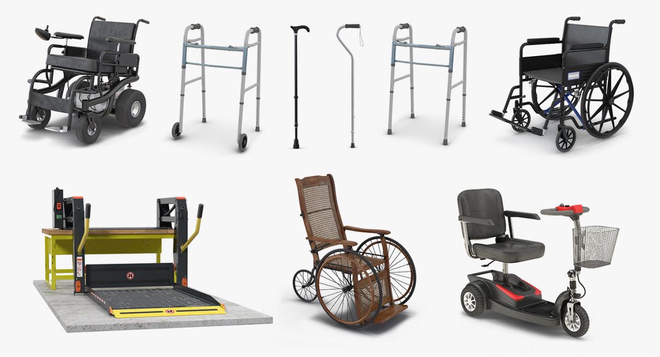 3D Mobility Aids Collection 4