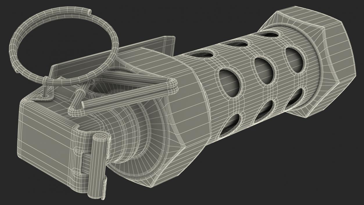 3D model M84 Stun Grenade Old