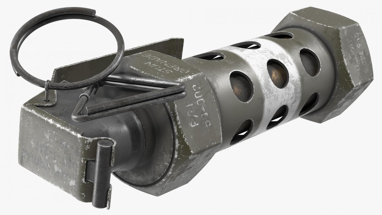 3D model M84 Stun Grenade Old