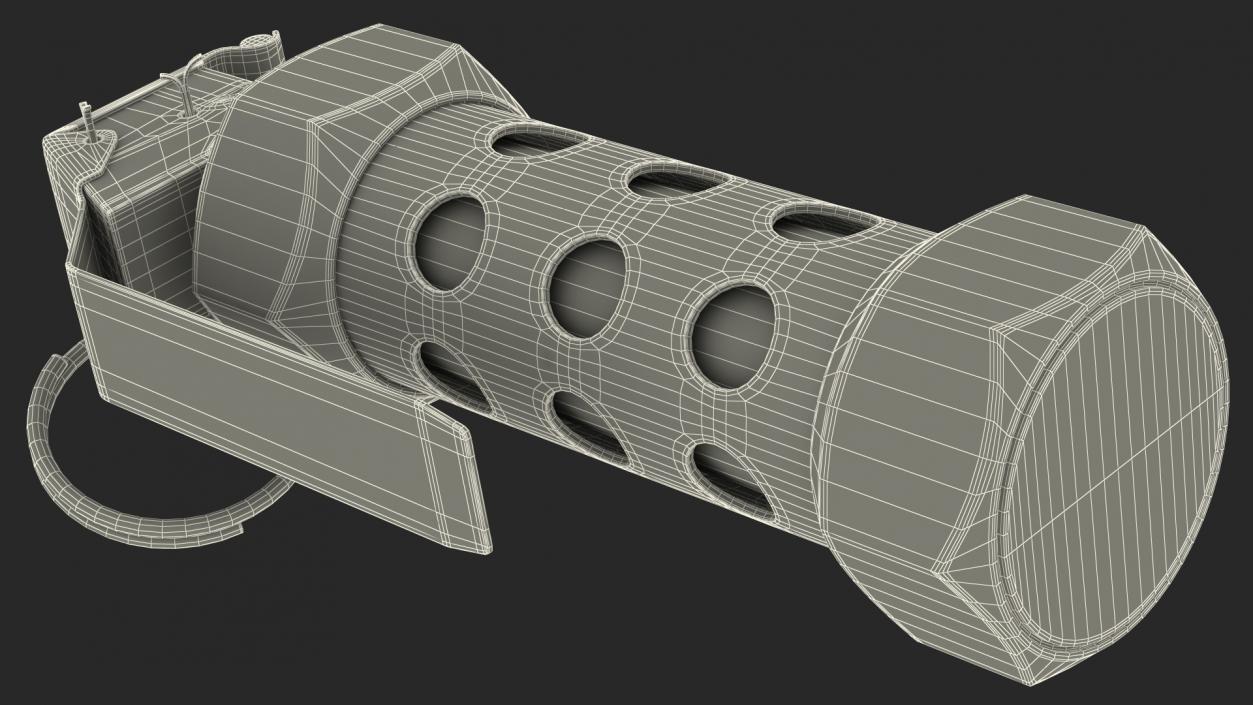 3D model M84 Stun Grenade Old