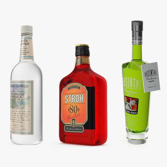 Alcoholic Drinks Collection 3D