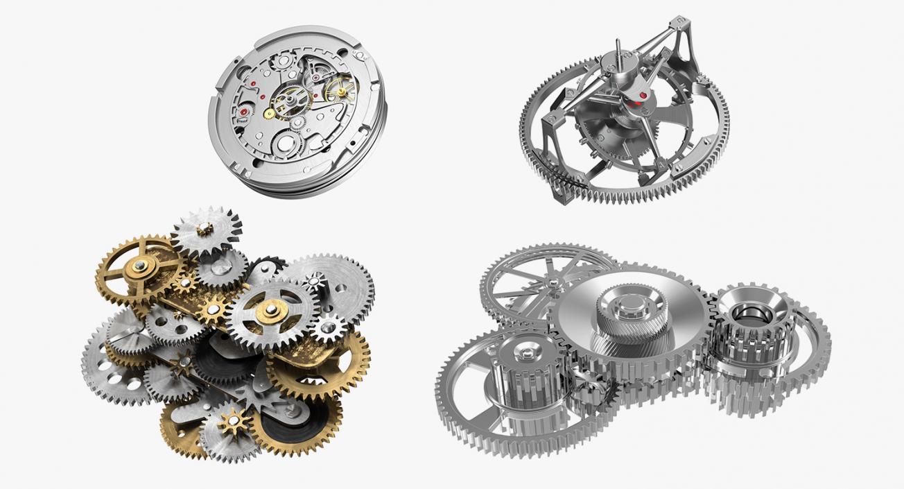 Clock Mechanisms Collection 3 3D model