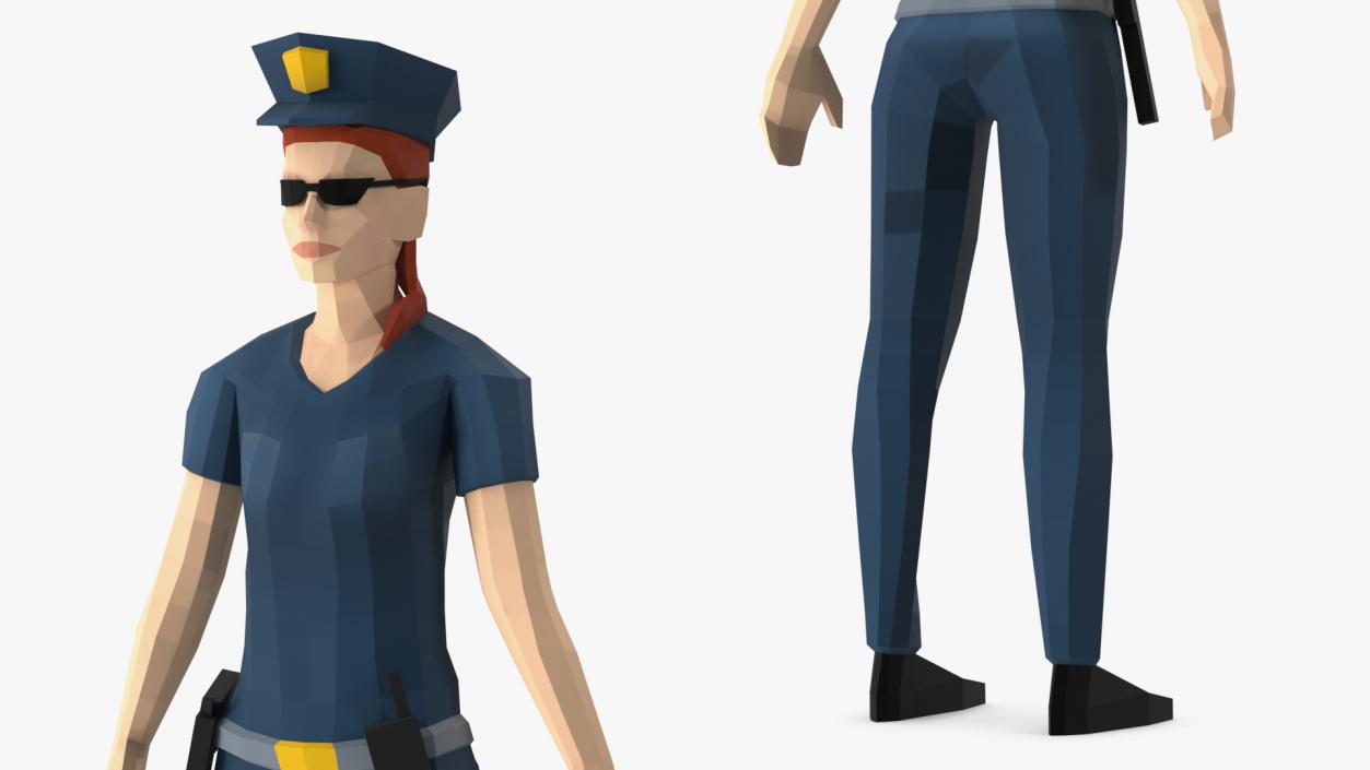 Rigged Low Poly Characters Collection 2 3D model